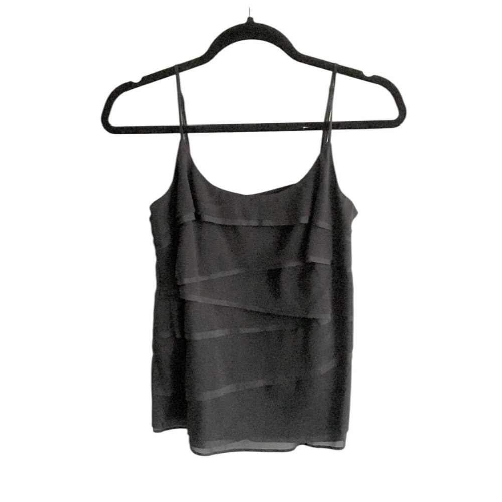 Vince Black Sleeveless Layered Cami Tank Top Size 2